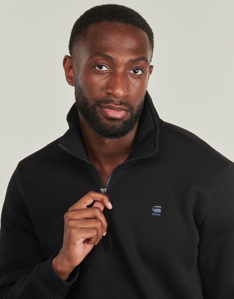 Felpe G-Star Raw PREMIUM CORE HALF ZIP R SW LS Nero Felpe Uomo - 5