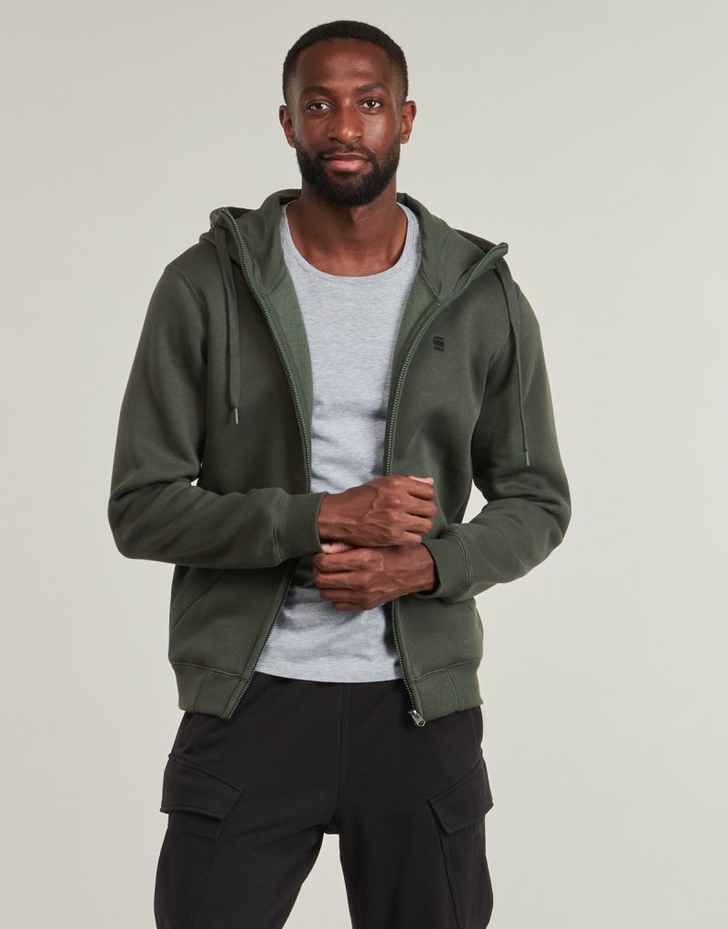 Felpe con cappuccio G-Star Raw PREMIUM CORE HDD ZIP SW LS Grigio Felpe con cappuccio Uomo - 2