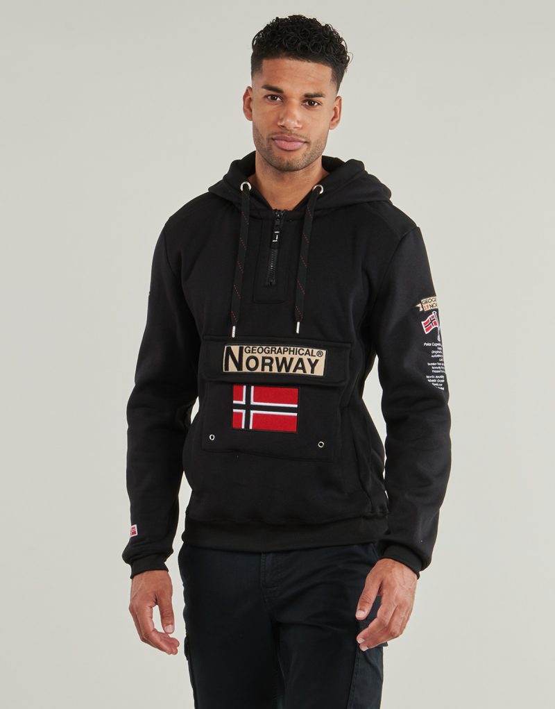 Geographical Norway GYMCLASS Black Sweater Men's Sweaters - 2