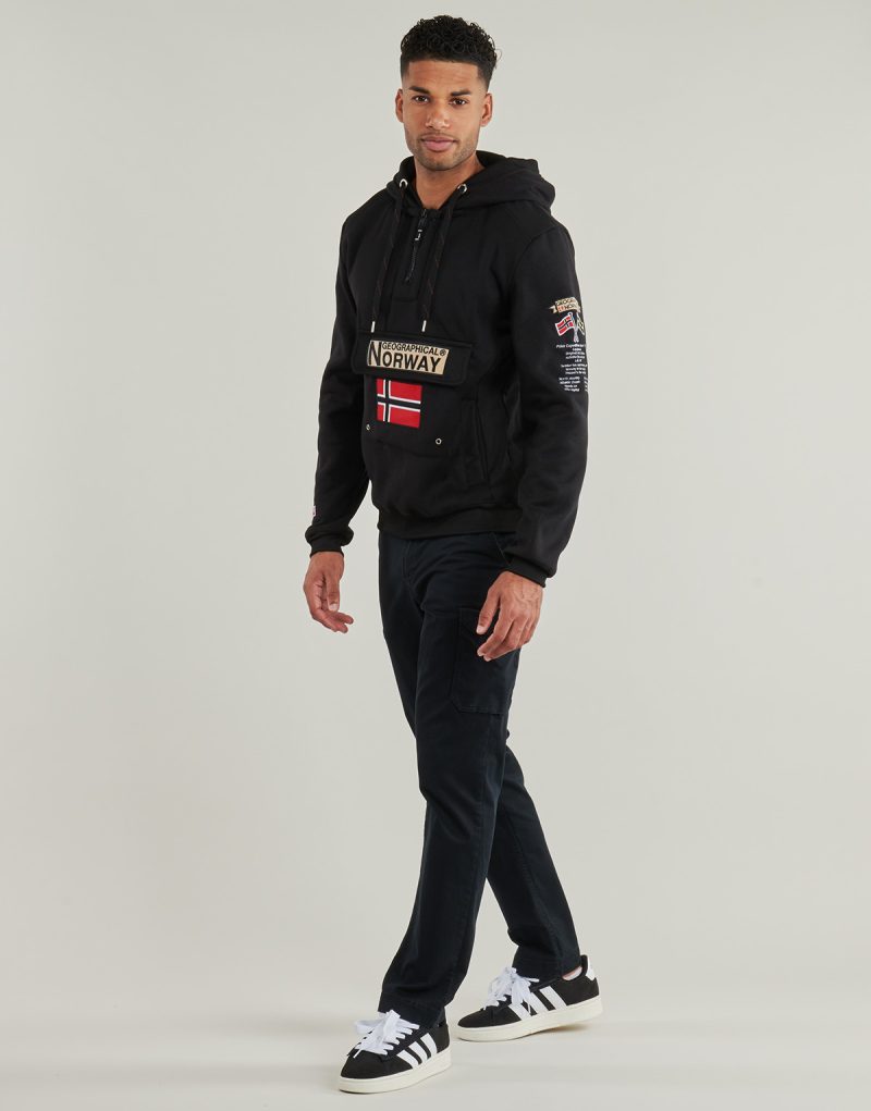 Geographical Norway GYMCLASS Black Sweater Men's Sweaters - 3