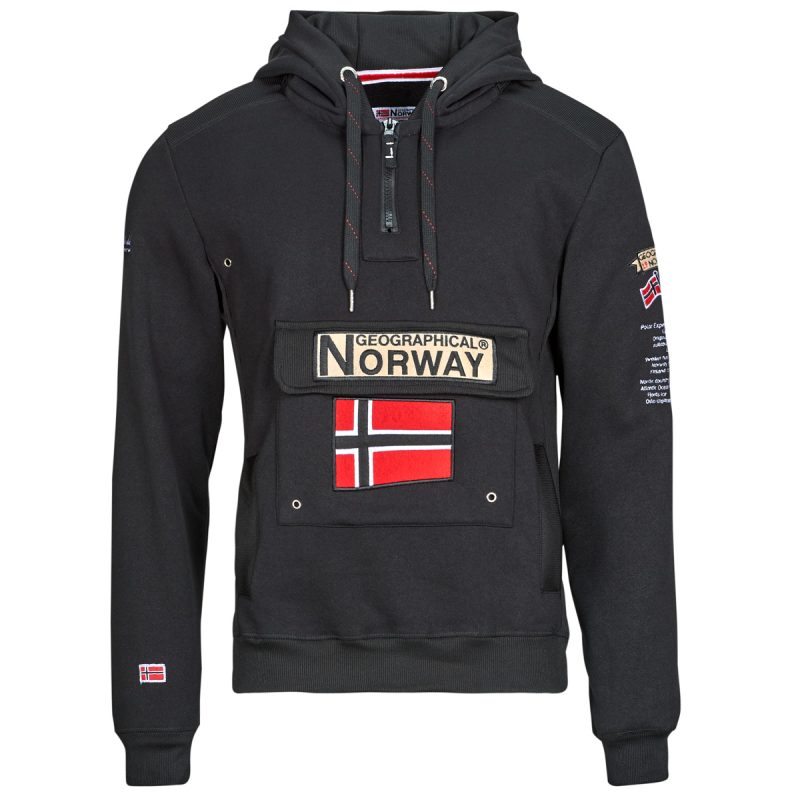 Geographical Norway GYMCLASS Black Sweater Men's Sweaters - 1