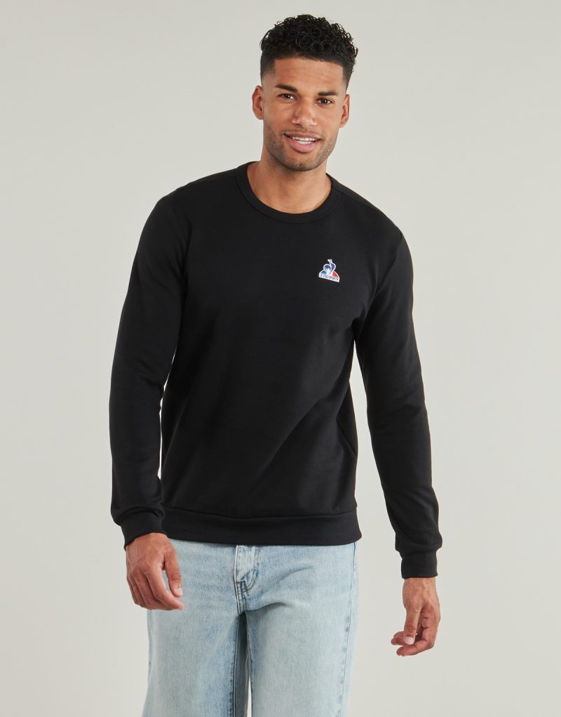 Felpe Le Coq Sportif ESS Crew Sweat N°1 M Nero Felpe Uomo - 2