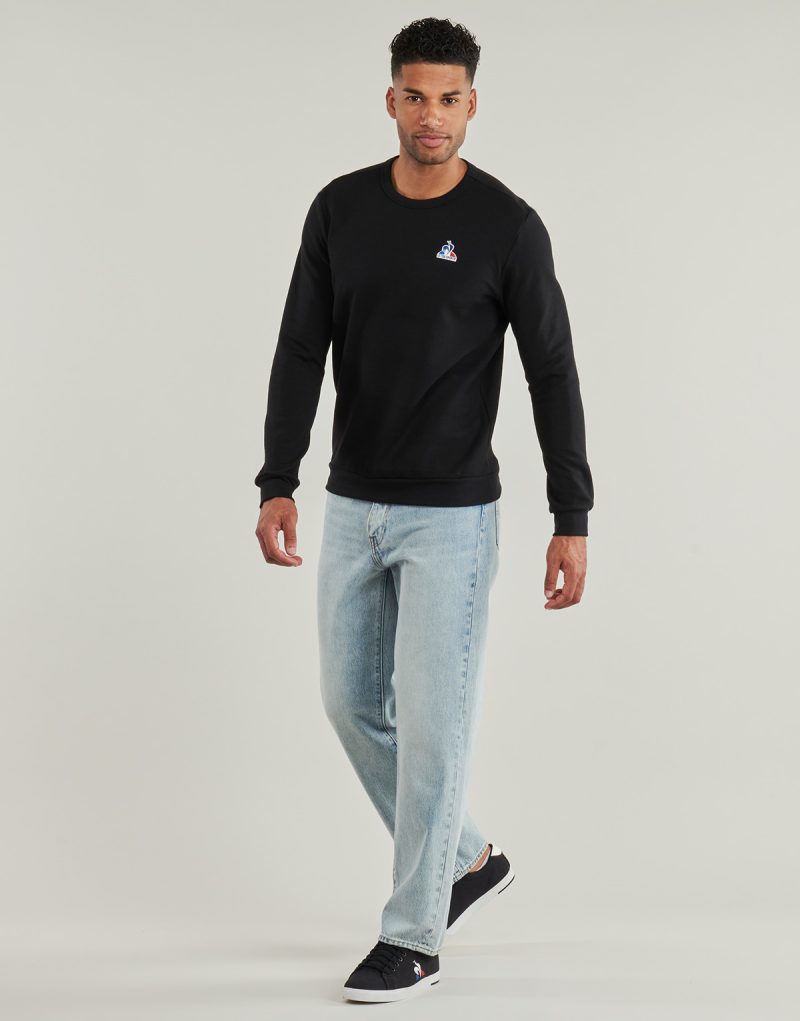 Felpe Le Coq Sportif ESS Crew Sweat N°1 M Nero Felpe Uomo - 3