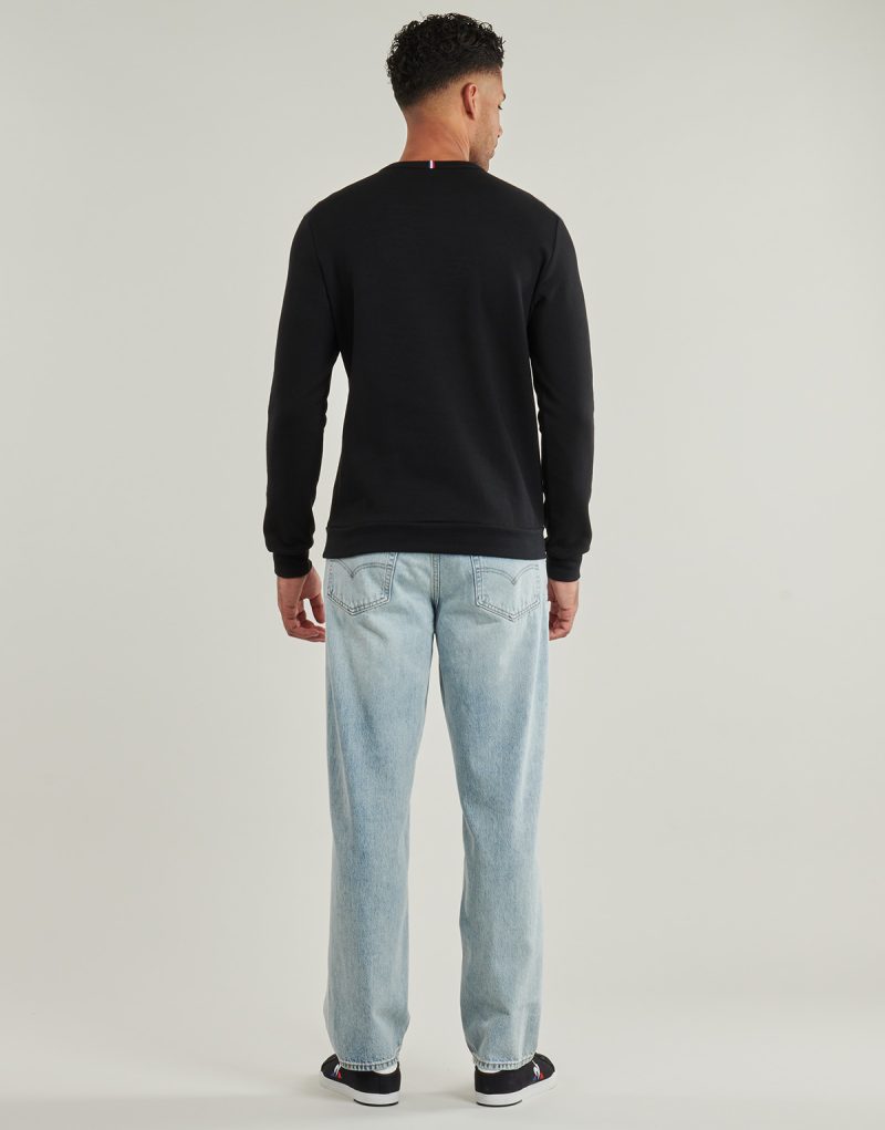 Felpe Le Coq Sportif ESS Crew Sweat N°1 M Nero Felpe Uomo - 4