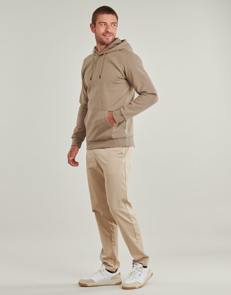 Only & Sons Kapuzenpullover ONSCERES HOODIE Beige - Kapuzenpullover Herrenbekleidung - 3