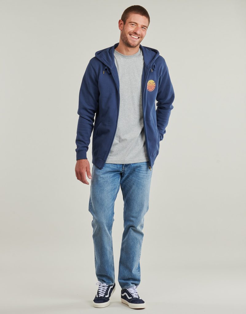 Felpe con cappuccio Rip Curl WETTIE PASSAGE ICON ZIP THRU Blu Felpe con cappuccio Uomo - 3