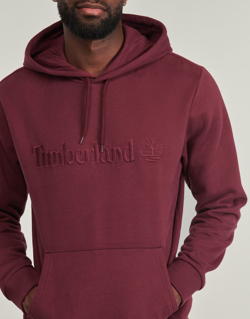 Felpe con cappuccio Timberland Embroidery Tonal Hoodie Rosso Felpe con cappuccio Uomo - 5