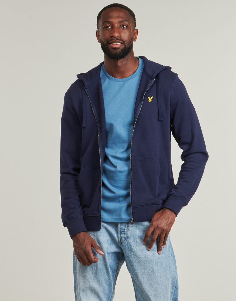 Giacca Sportiva Lyle & Scott ZIP Through Hoodie Marine Giacche Sportive Uomo - 2