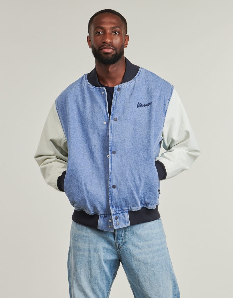 Chaqueta de b&eacute;isbol vaquera Vans azul para hombre - 2