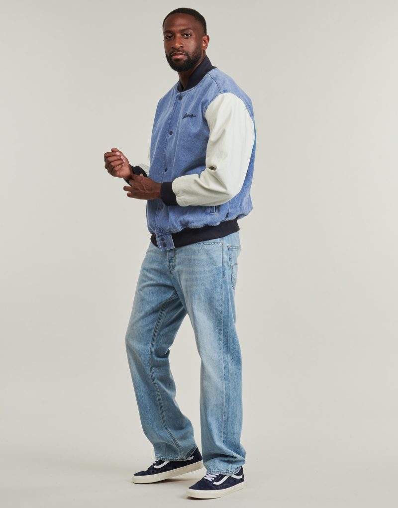 Chaqueta de b&eacute;isbol vaquera Vans azul para hombre - 3