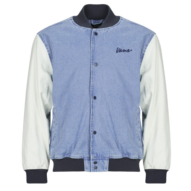 Chaqueta de b&eacute;isbol vaquera Vans azul para hombre - 1