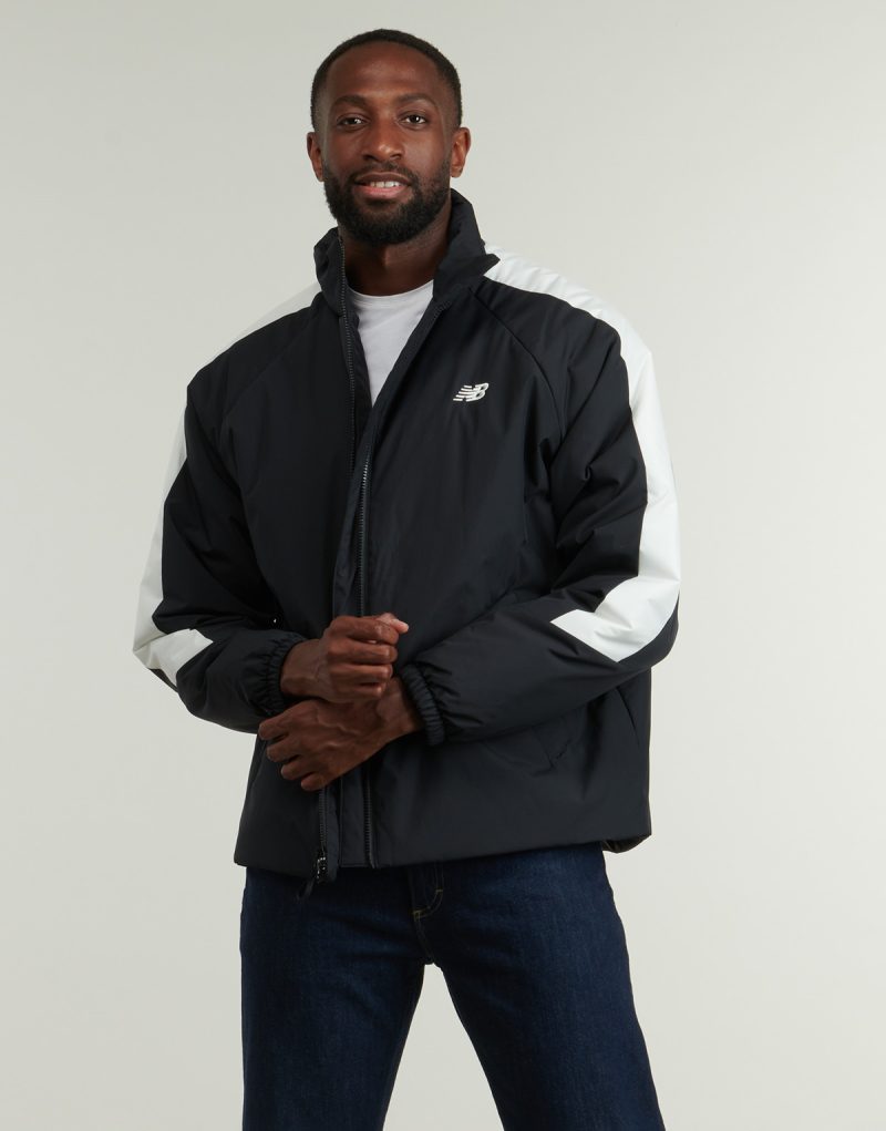 Chaqueta cortavientos New Balance Winterized para hombre, color negro - 2