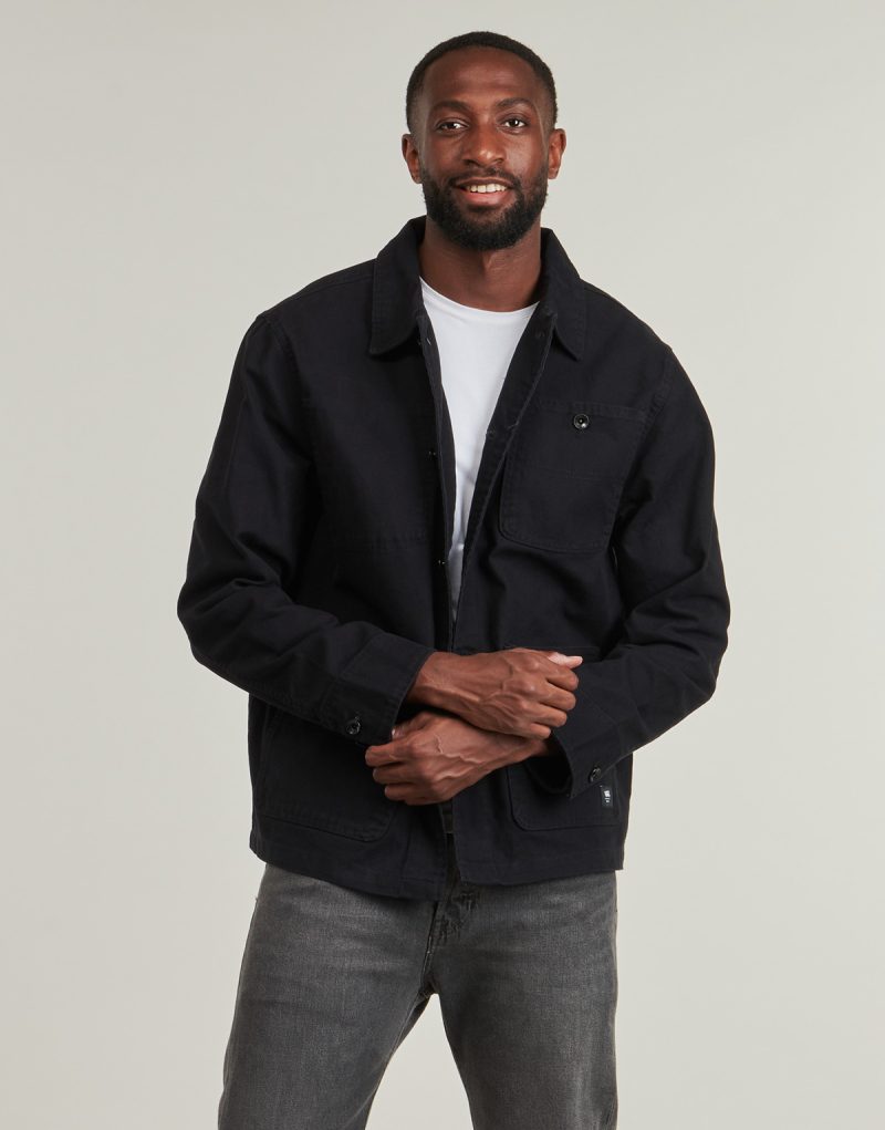 Vans Drill Chore Canvas Jacke Schwarz Herrenjacken - 2