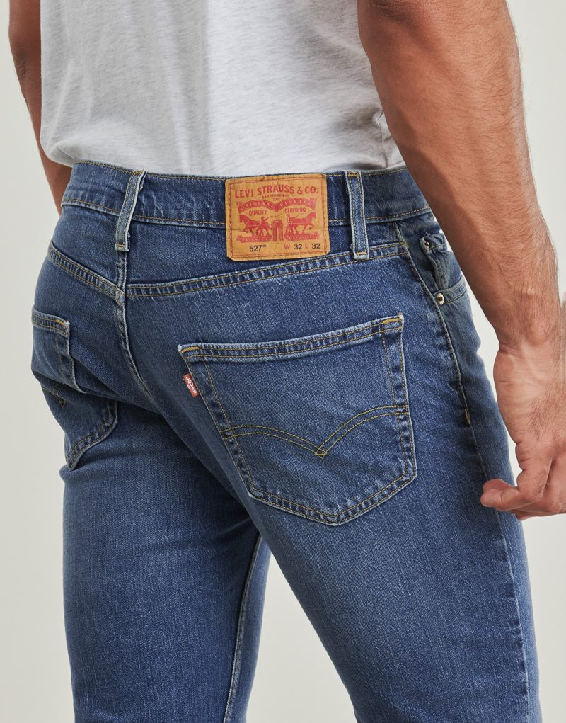 Jeans Bootcut Levis 527 SLIM BOOT CUT Blu Jeans Bootcut Uomo - 5
