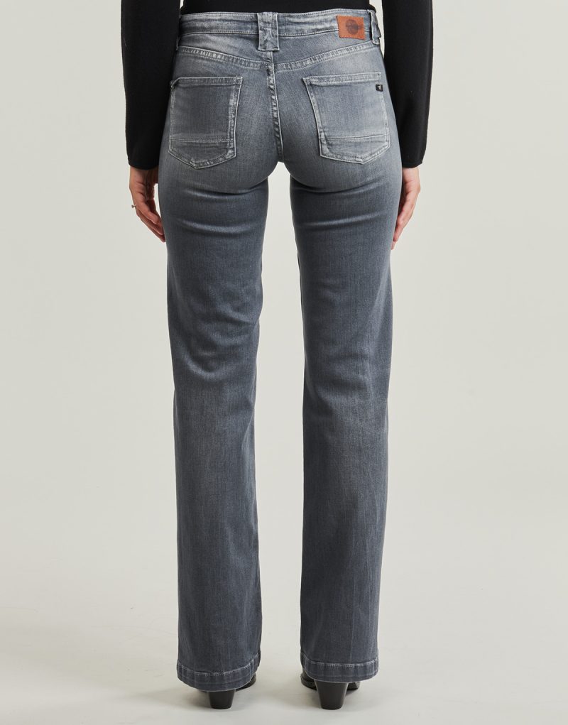 Jeans Flare  Le Temps des Cerises  JFFLARE0W1571 FLARE  Grigio -  Jeans Flare Donna - 4