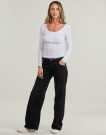 Jeans Flare  Le Temps des Cerises  LAURYN JAB  Nero -  Jeans Flare Donna - 3