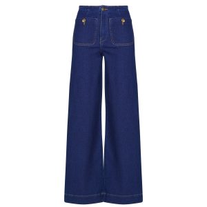 Jeans Flare    ONLMADELINE HW WIDE  Blu