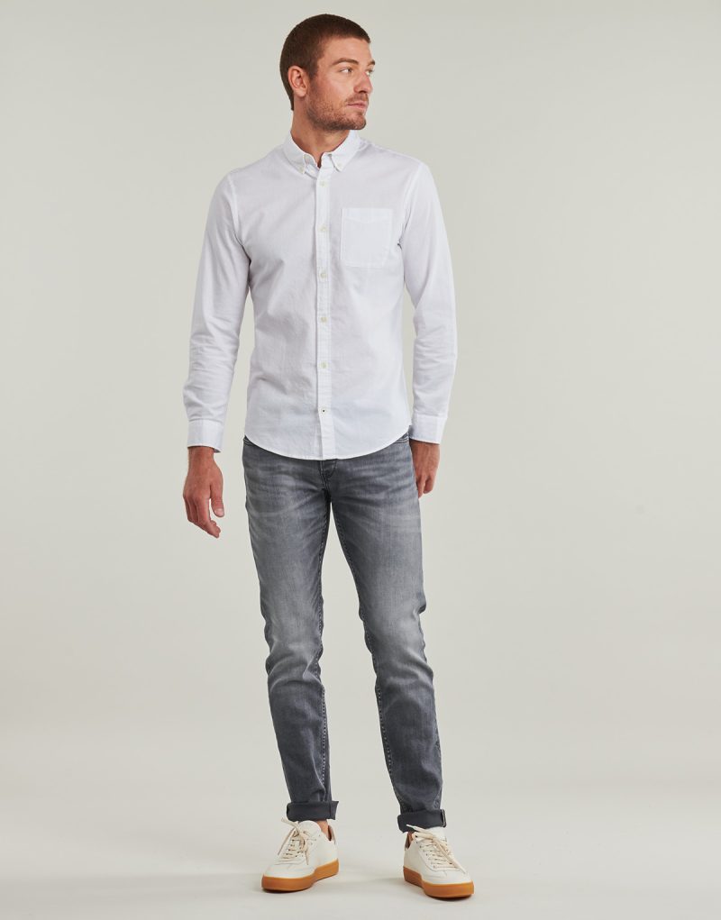 Vaqueros ajustados Le Temps des Cerises Pantalones vaqueros ajustados grises 700/11 para hombre - 2