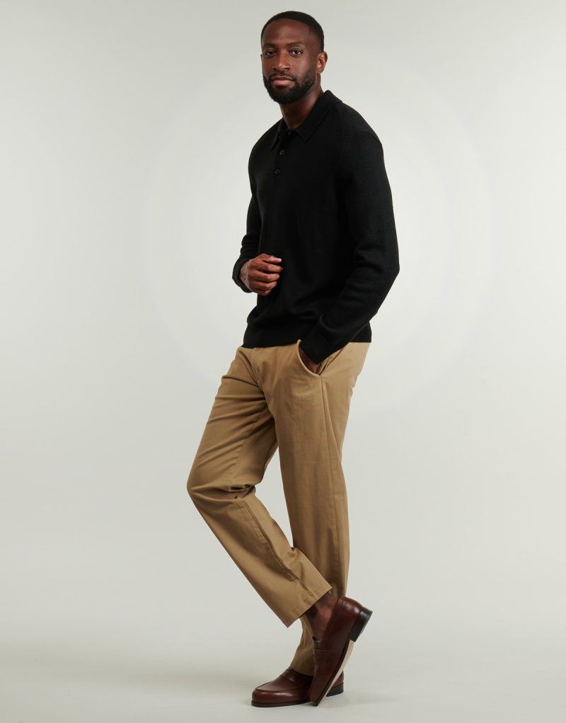 Maglione Armani Exchange KNIT POLO Nero Maglioni Uomo - 3