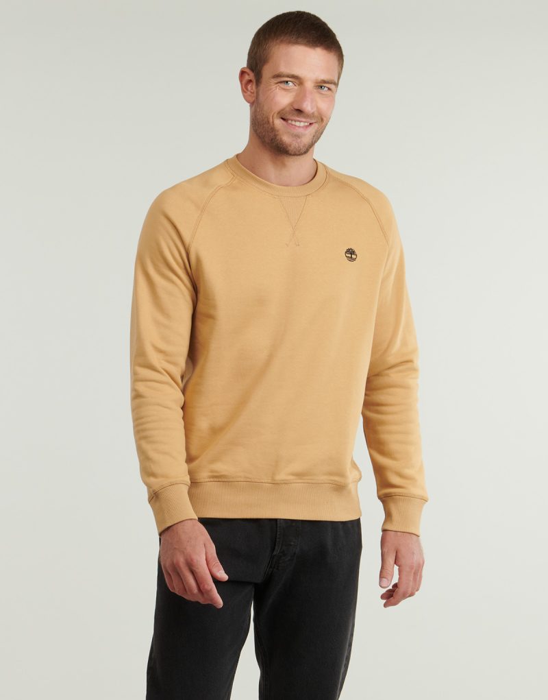 Timberland Sweatshirt Brushed Back Crew Sweatshirt Gelb Sweatshirts Herren - 2