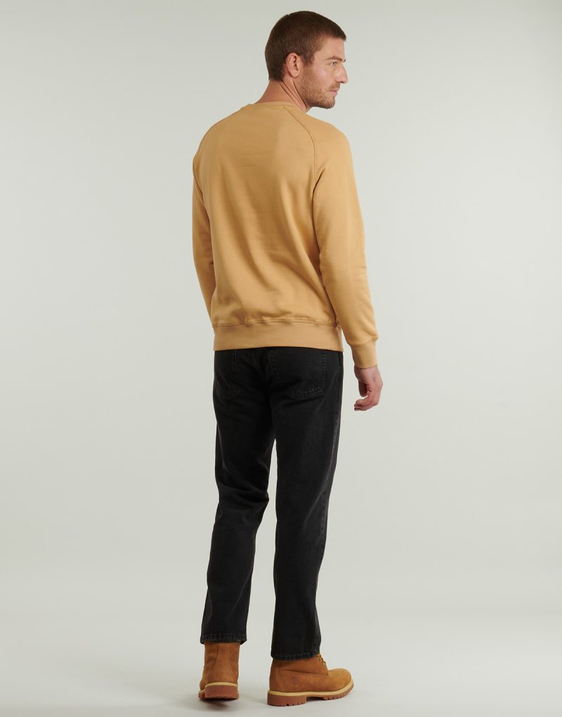 Timberland Sweatshirt Brushed Back Crew Sweatshirt Gelb Sweatshirts Herren - 4