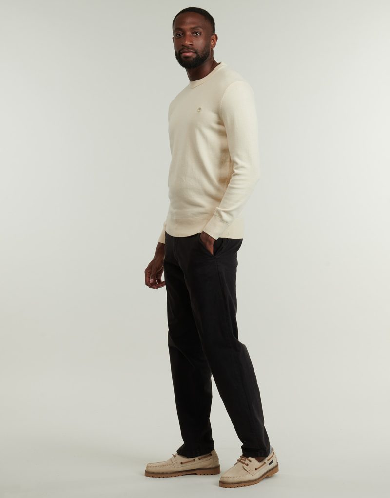Pull Timberland Cotton YD beige pour homme - Taille 3