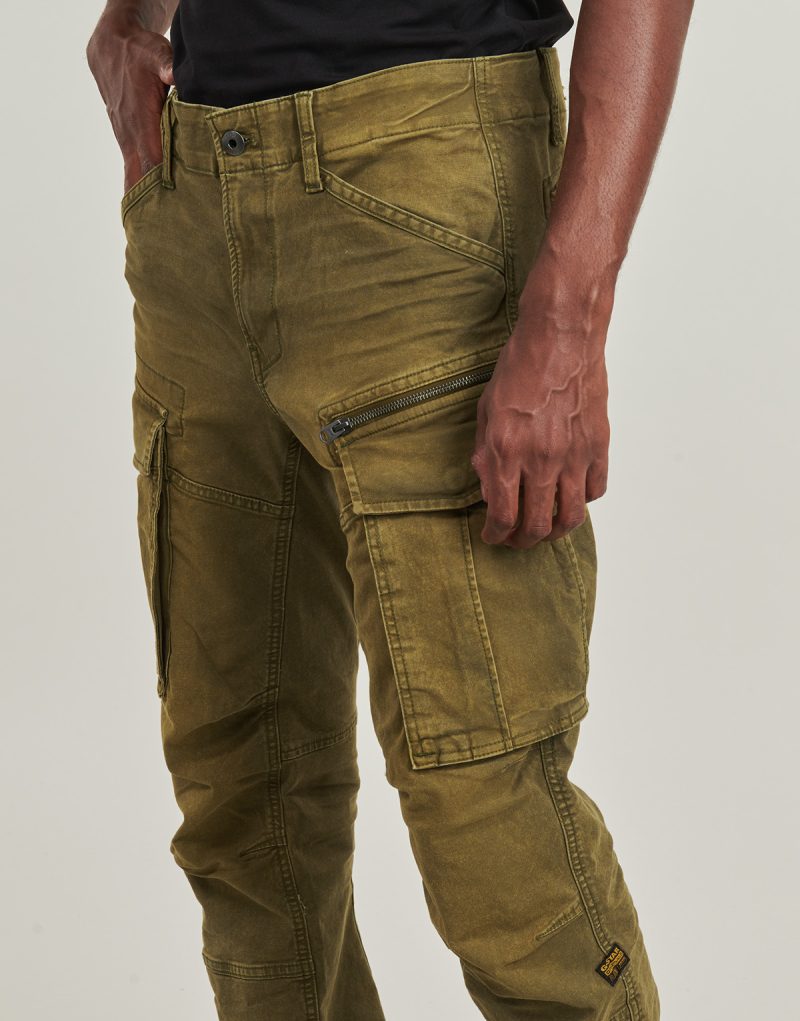 Pantalone Cargo G-Star Raw ROVIC ZIP 3D REGULAR TAPERED Kaki Pantalone Cargo Uomo - 5