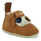 Einfache Kinderhausschuhe für Mädchen Peasy  MY BLUBLU CHIEN OEIL Braun Easy Peasy 3608927548994