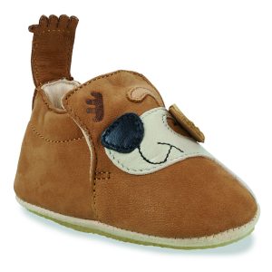 Pantofole bambini ragazza Easy Peasy  MY BLUBLU CHIEN OEIL  Marrone Easy Peasy 3608927548994