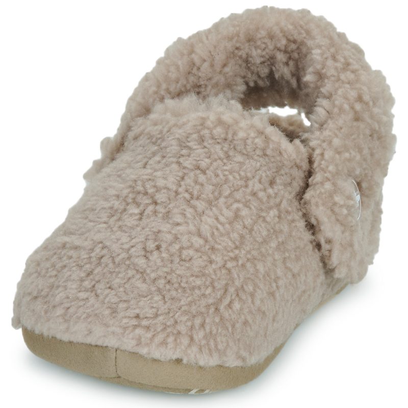 Crocs Classic Cozzzy Slipper T Beige Pantofole Bambino - 3