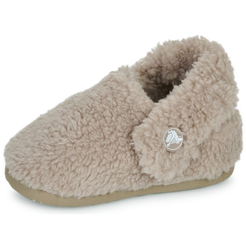 Crocs Classic Cozzzy Slipper T Beige Pantofole Bambino - 4