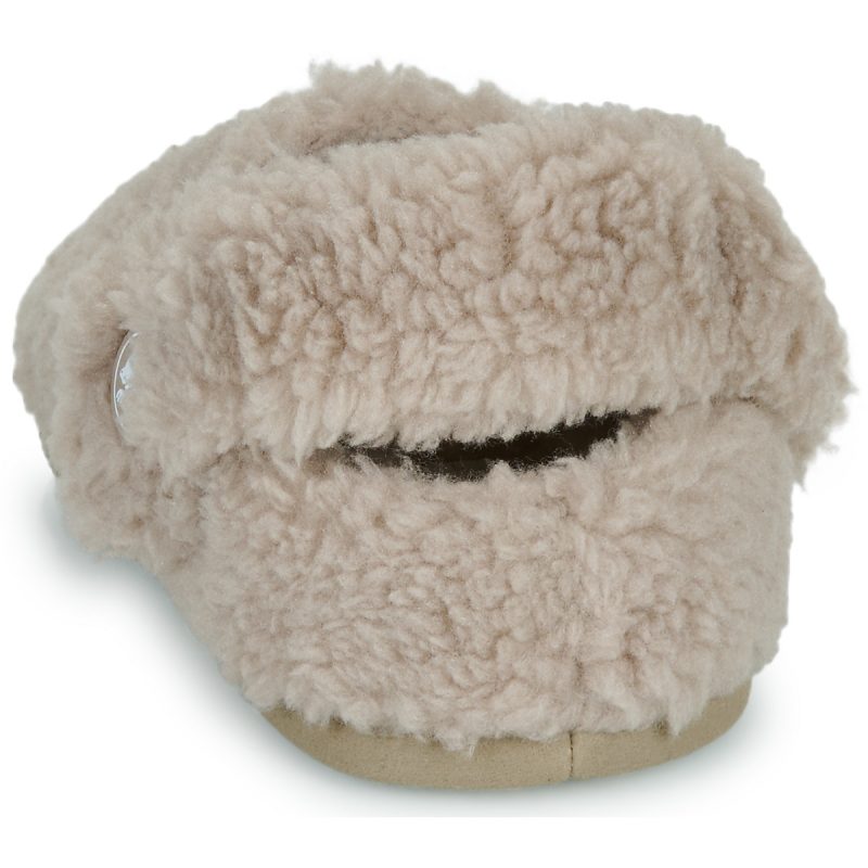 Crocs Classic Cozzzy Slipper T Beige Pantofole Bambino - 5