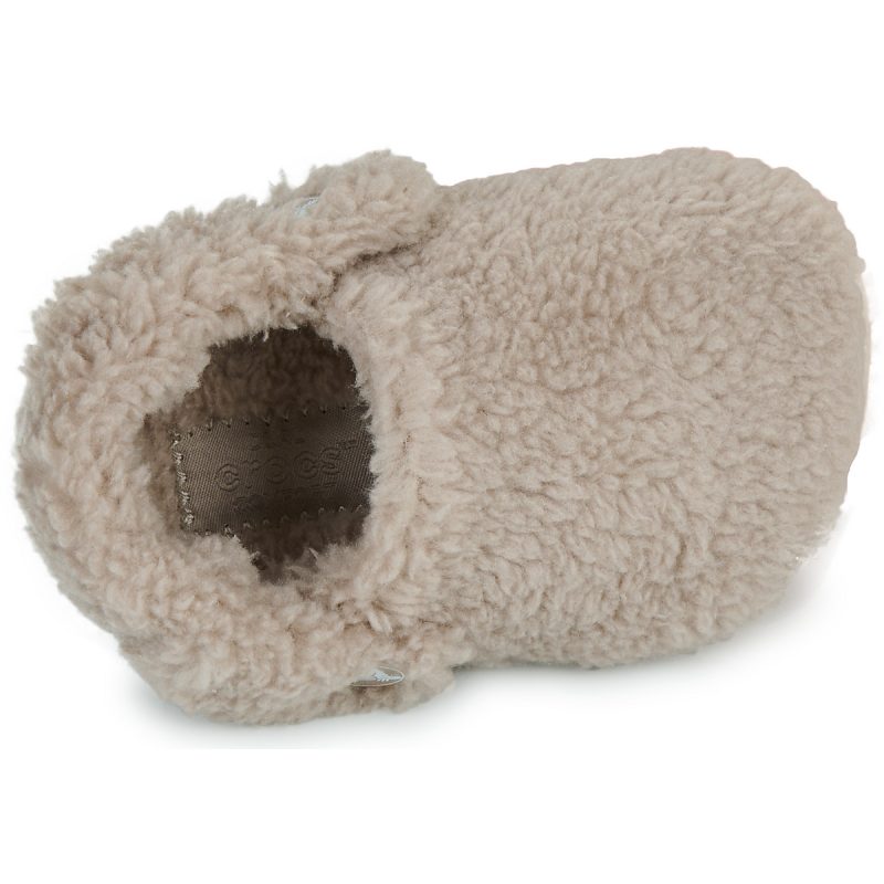 Crocs Classic Cozzzy Slipper T Beige Pantofole Bambino - 6