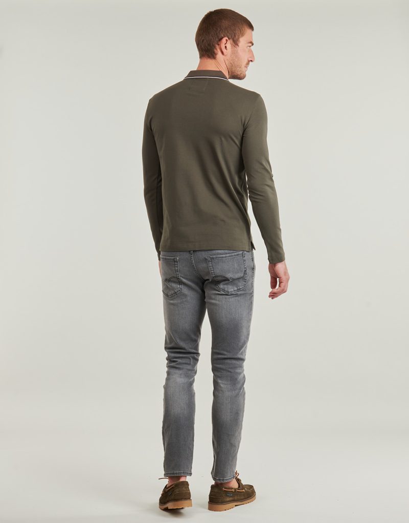 Polo &agrave; manches longues Emporio Armani POLO Kaki Homme Manches Longues - 4