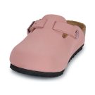 BIRKENSTOCK Boston Kids Birko-flor / Nubuck / Pink / Clay / Narrow Pink Clogs Girls - 3
