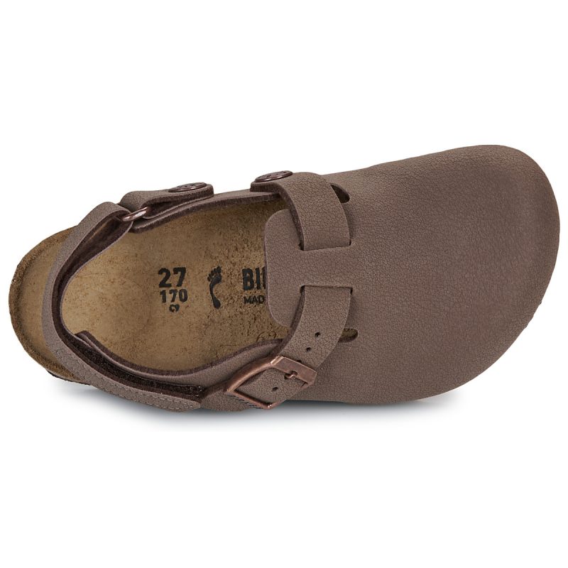 BIRKENSTOCK Tokio AS Birko-flor / Nubuck / Mocca / Stretto Beige Zoccoli Bambina - 6