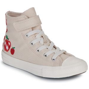 Scarpe bambini ragazza Converse  CHUCK TAYLOR ALL STAR CHECKERED ACCENTS EASY-ON  Bianco Converse 194435659725