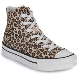 Scarpe bambini ragazza Converse  CHUCK TAYLOR ALL STAR EVA LIFT  Marrone Converse 194435734514