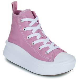 Scarpe bambini ragazza Converse  CHUCK TAYLOR ALL STAR MOVE PLATFORM  Rosa Converse 194435655413