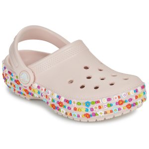 Scarpe bambini ragazza Crocs  Classic Beaded Band Clog K  Beige Crocs 198445240003