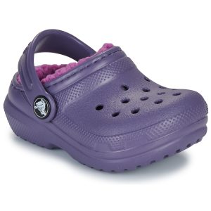 Scarpe bambini ragazza Crocs  Classic Lined Clog T  Viola Crocs 198445227455