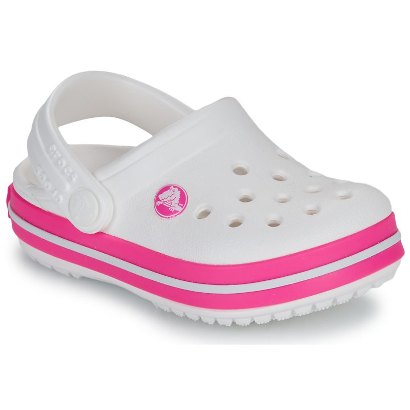 Scarpe bambini ragazza Crocs  Crocband Clog T  Bianco Crocs 198445207327
