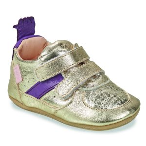 Scarpe bambini ragazza Easy Peasy  MY PRE BASKET VELCRO  Oro Easy Peasy 3608927552076