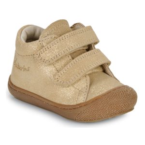 Scarpe bambini ragazza Naturino  COCOON VL SUEDE GLITTER  Oro Naturino 8052324788883