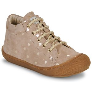 Scarpe bambini ragazza Naturino  COCOON ZIP SUEDE LOVE  Beige Naturino 8057633432816