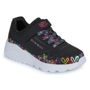 Scarpe bambini ragazza Skechers  UNO LITE  Nero Skechers 198739950250
