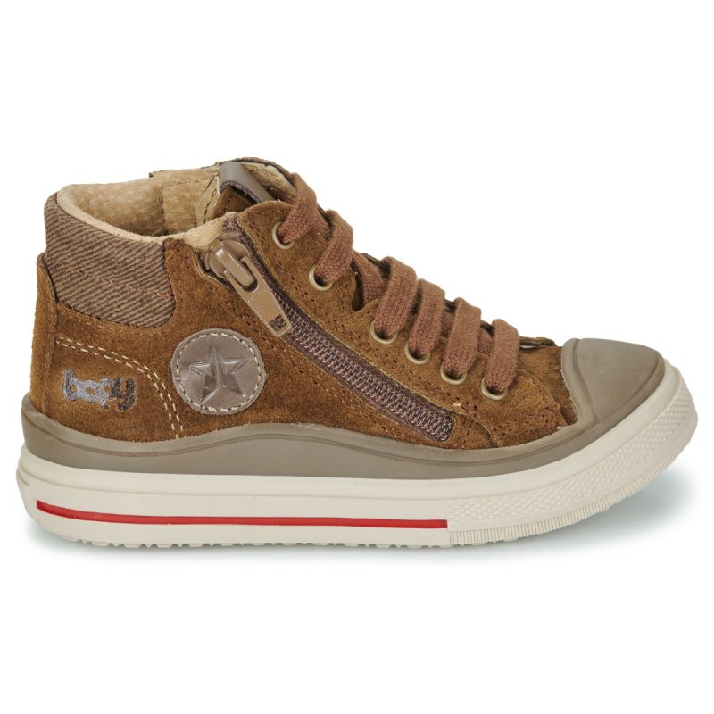 Bopy Zapatillas de terciopelo marr&oacute;n para ni&ntilde;o - 2