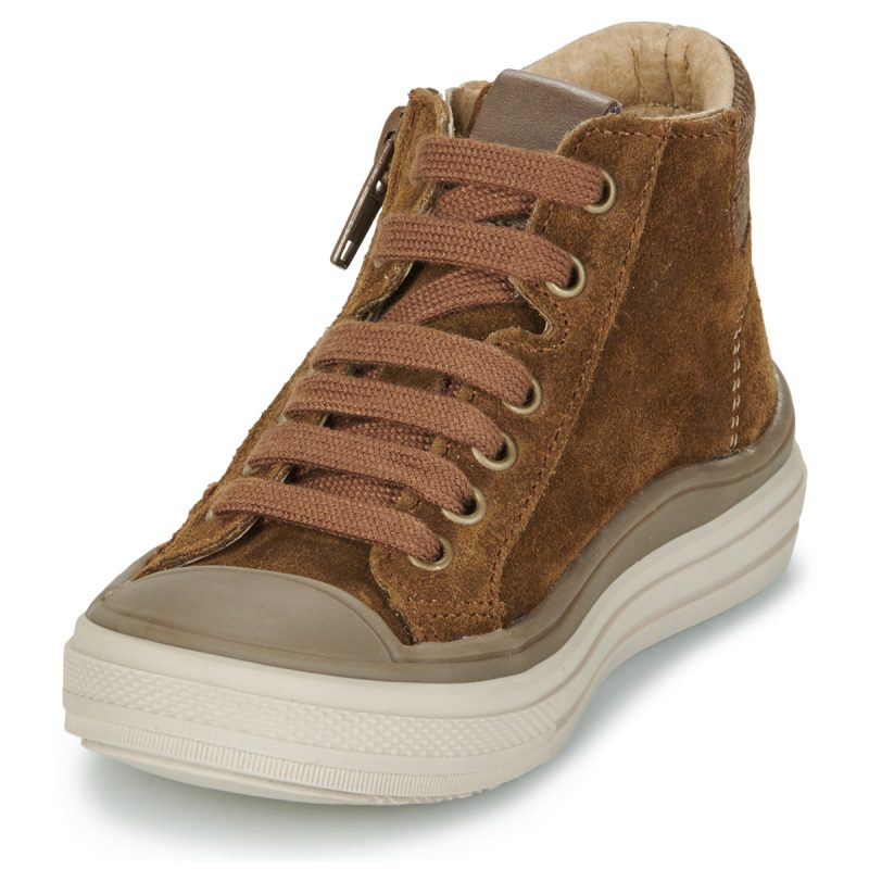 Bopy Zapatillas de terciopelo marr&oacute;n para ni&ntilde;o - 3
