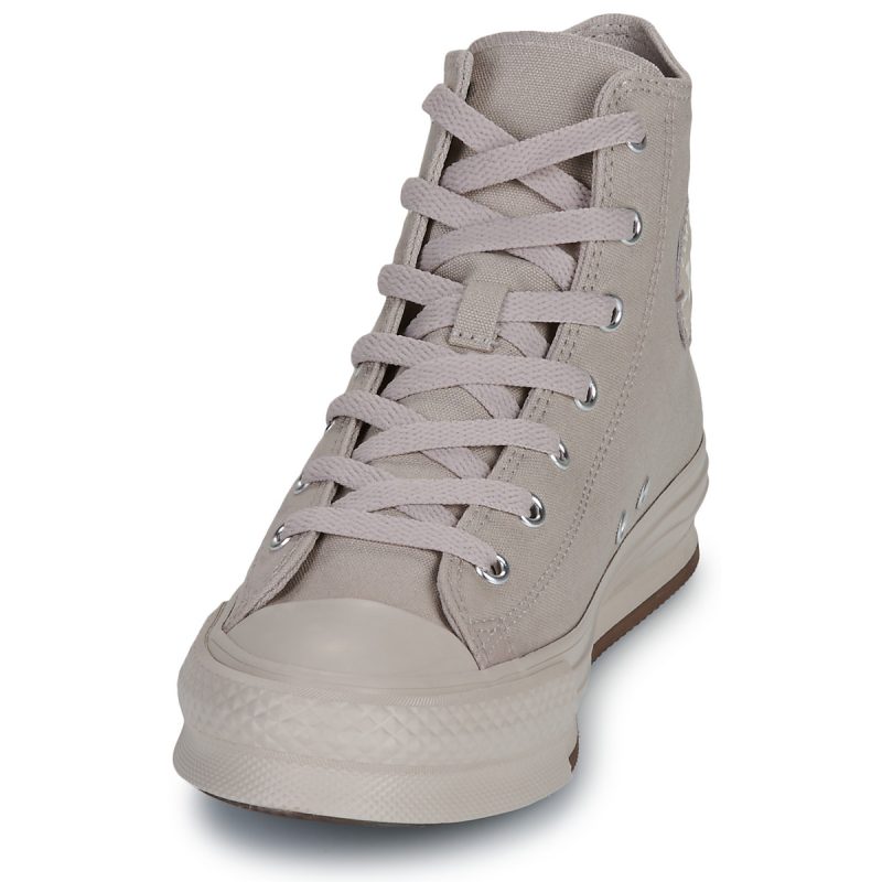 Converse CHUCK TAYLOR ALL STAR EVA LIFT MONOCHROME Graue Sneaker f&uuml;r Kinder - Gr&ouml;&szlig;e 3