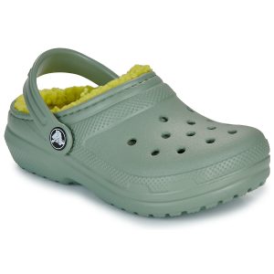 Scarpe bambini ragazzo Crocs  Classic Lined Clog K  Kaki Crocs 198445227554